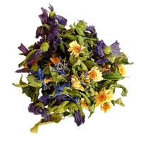 Tisane artisanale Douceur Florale aux fleurs de verveine, camomille et bleuet, cultivées en Charente par Maison Herba